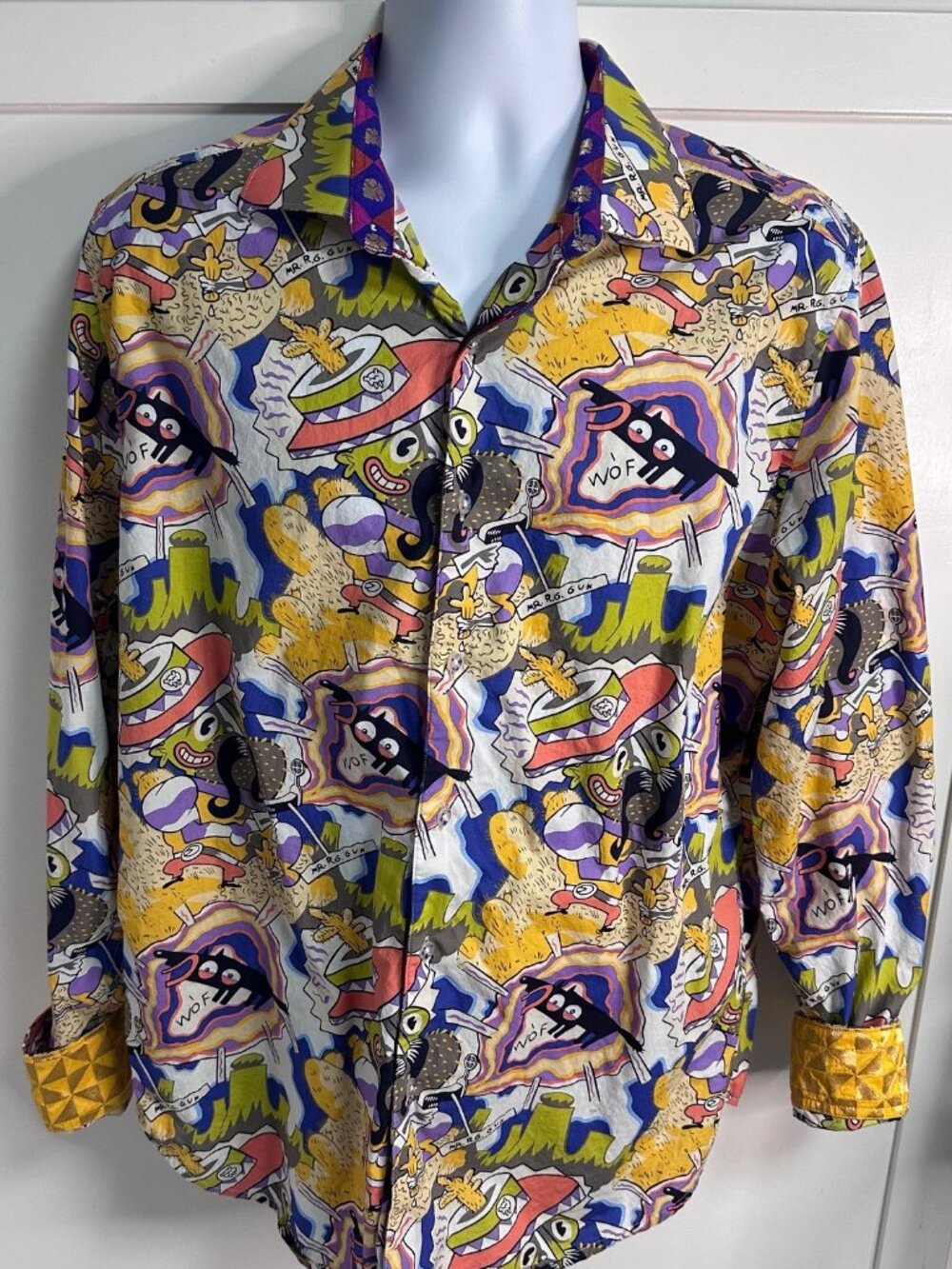 Robert Graham Gold Road Limited Edition Shirt XL Classic Fit Preppy